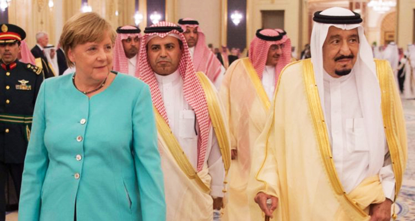 Η μάνταμ Μέρκελ χωρίς μαντίλα στους υπερσυντηριτικούς Σαουδάραβες βασιλιάδες