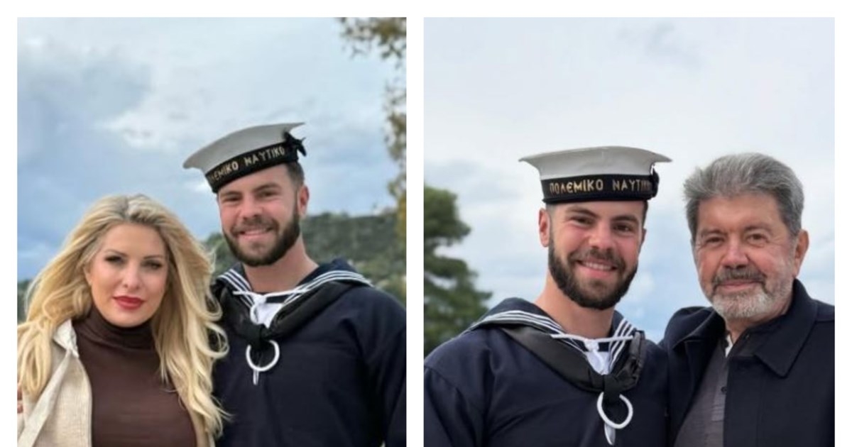 Μενεγάκη - Παντζόπουλος: Οικογενειακώς στην ορκωμοσία του Άγγελου 